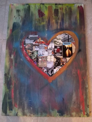 Heart Frame Painting Large 1 Meter×70