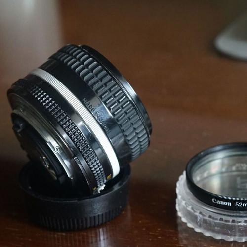 Nikon 50mm f1.4 AI-s lens used with Canon filter