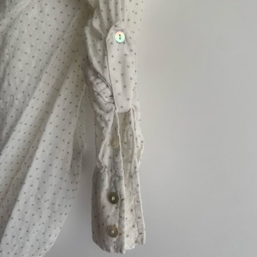 Zara shirt blouse with grey star print like new, size M
