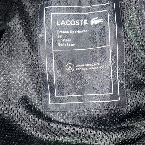 Lacoste Cropped Monogram Sportsuit Jacket, black, XL