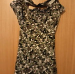 Denny Rose Army blouse open back like new, size L