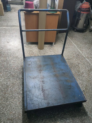 Heavy-Duty Cargo Transport Cart like new, iron platform 80cm-100cm