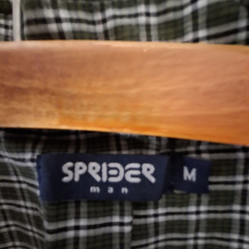 Sprider checked shirt like new, size M, green