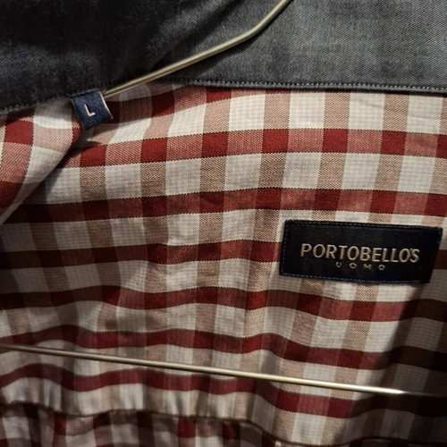 Men's checked shirt Large portobellos like new multicolor