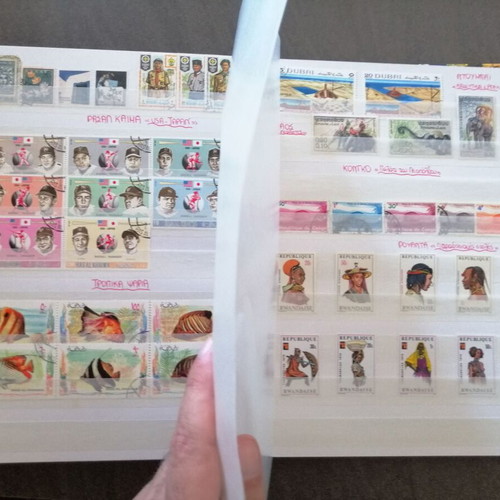 Stamp collection used, Greece and international thematic album