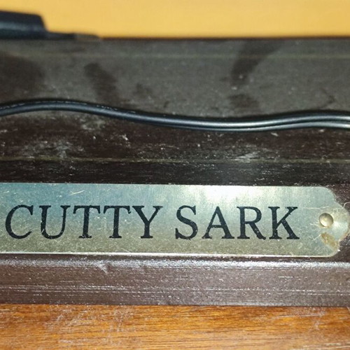 Decorative wooden sailing ship Cutty Sark replica used
