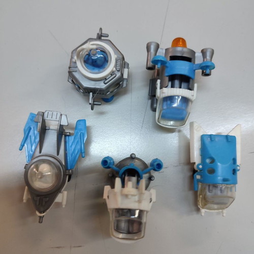Vintage spaceships used, pack of 5