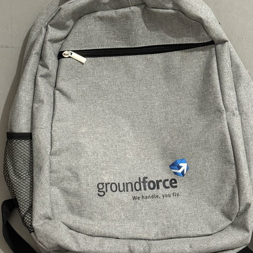 Groundforce grey school backpack, unused