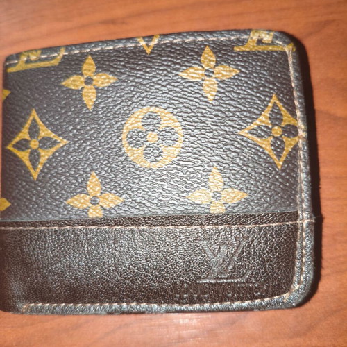 Louis Vuitton men's wallet refurbished, brown and beige