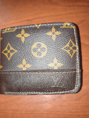 Louis Vuitton ανδρικό πορτοφόλι ανακαινισμένο, καφέ και μπεζ