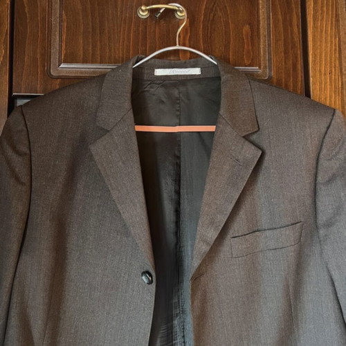 Rococo men's suit like new, brown-gray, size 48, 100% virgin wool