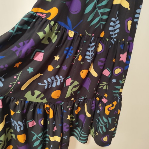 Chaton dress like new, black multicolor, size M