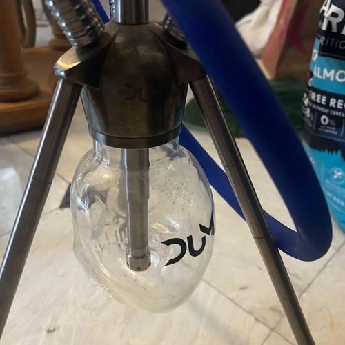 DUM The Skull hookah stainless steel tripod edition like new