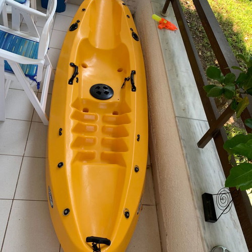 Sea Canoe used with seat, two paddles and transport wheels