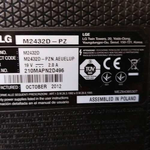 LG 24" LED FHD 1080p TV Monitor used