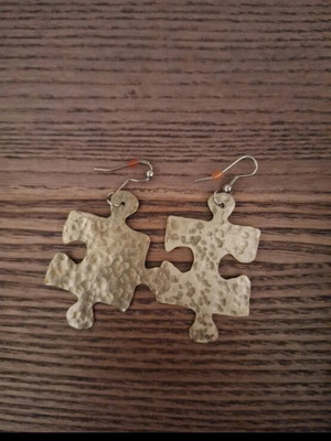 Handmade earrings like new, silver