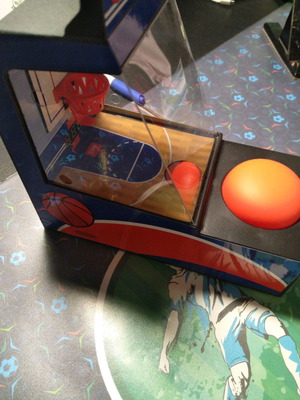 Basketball game new, with instructions, torn box