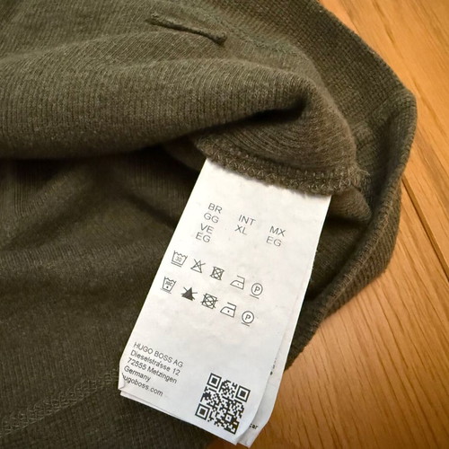 Boss men's green pullover like new, size XL