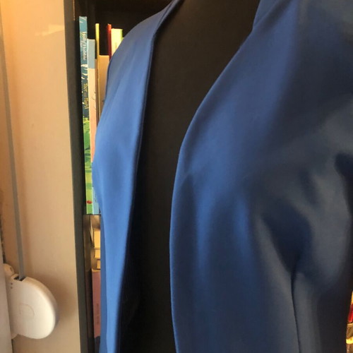 Italian blue royal blazer like new with striped detail