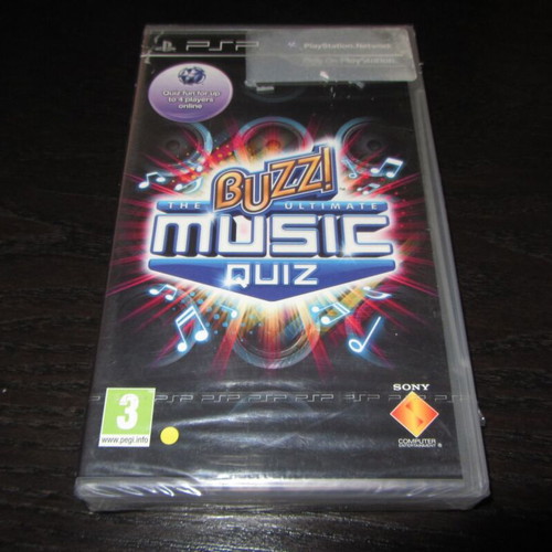 Buzz Ultimate Music Quiz Sony PSP new sealed