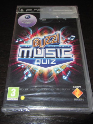 Buzz Ultimate Music Quiz Sony PSP new sealed
