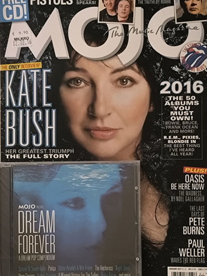 Mojo τεύχος 278 Ιανουάριος 2017 Kate Bush με CD Dream Forever καινούργιο