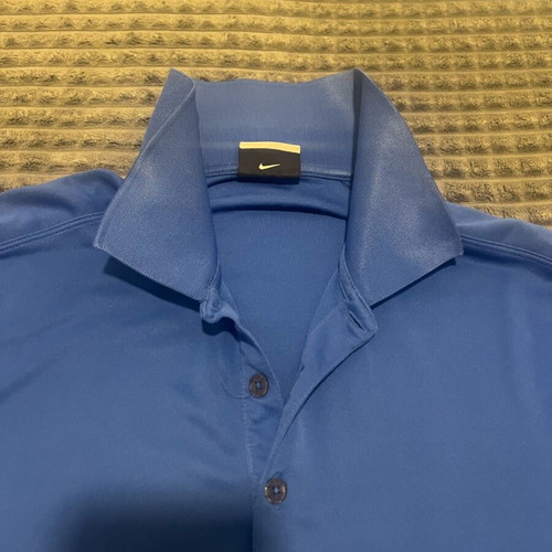 Nike Dry fit golf shirt used, size Large, blue