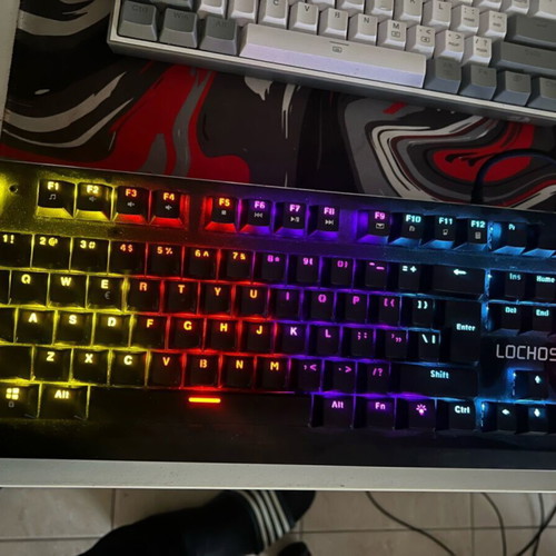 Lochos Spartan Gaming Keyboard with LED Shape Effects New