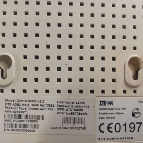 ADSL2+ Wi-Fi Router Pack of 4 used, OTE Conn-X, Tellas, TP-Link