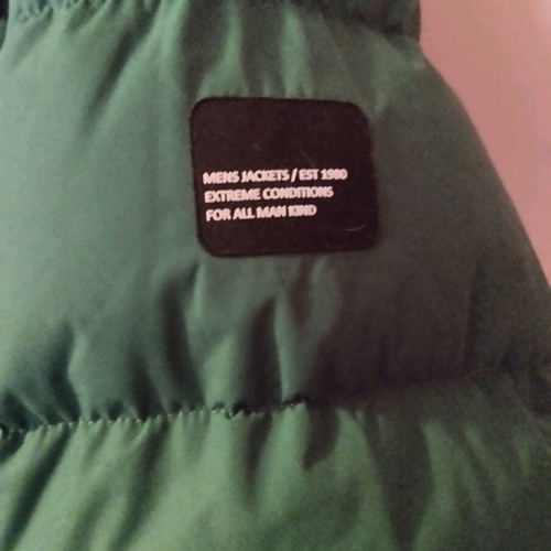 Men's jacket size L like new green Manager