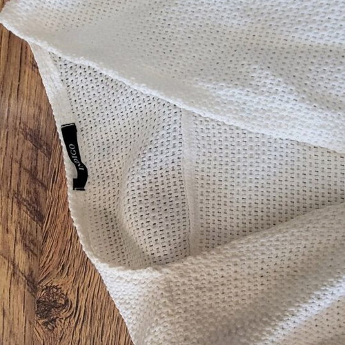 White Indigo vest like new, asymmetric design