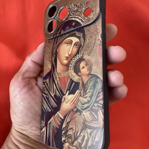 iPhone 17 Pro Max Silicone Case "Η Θεοτόκος με το Βρέφος Ιησού" New