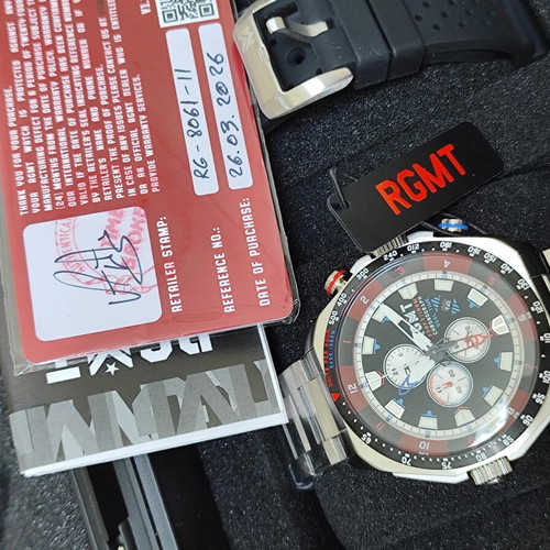 RGMT Capricorn Dual Time GMT Chronograph watch, men's