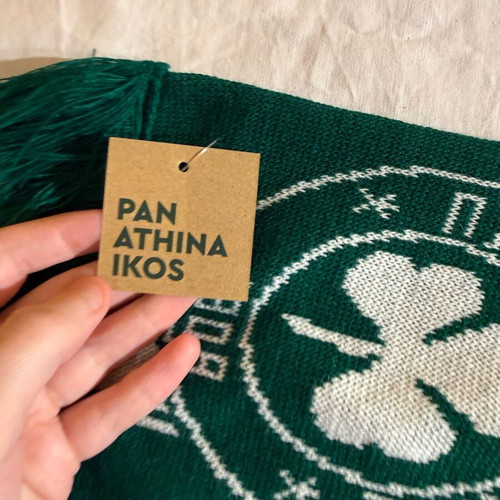 Authentic Panathinaikos knitted scarf new