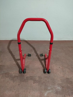Motorcycle rear stand new with four wheels