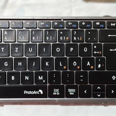 ProtoArc XK01 TP Foldable Bluetooth Keyboard with Touchpad and Leather Case new