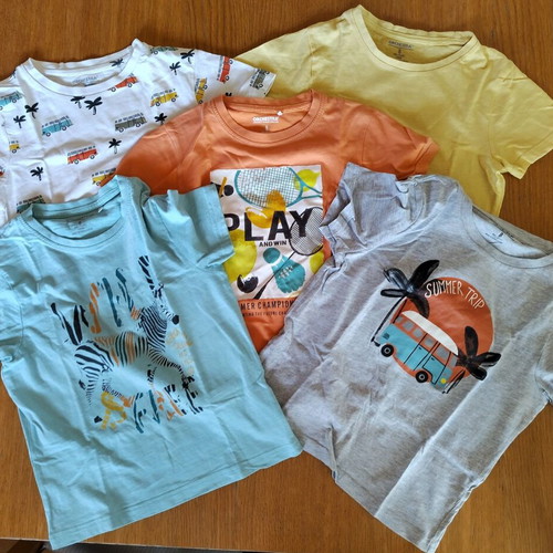 Orchestra t-shirt set for boys 7-8 years used, 5 pcs plus Mandarino shirt