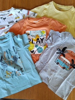 Orchestra t-shirt set for boys 7-8 years used, 5 pcs plus Mandarino shirt