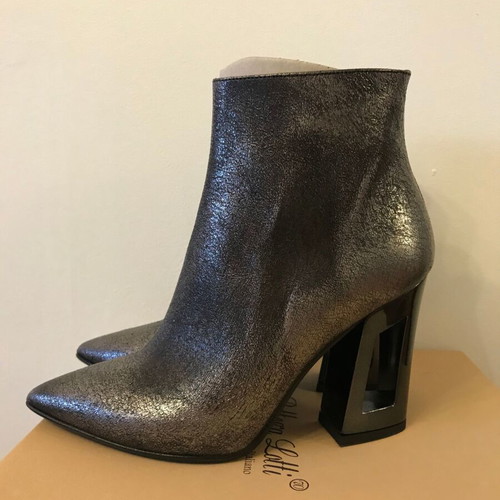 Bottega Veneta ankle boots new, gray silver, size 37