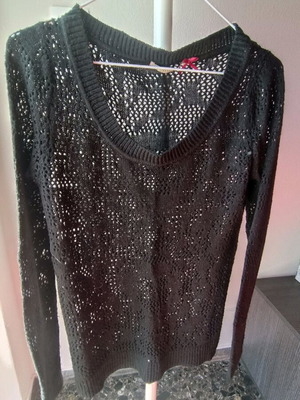 Stradivarius knitted black sweater like new, size S