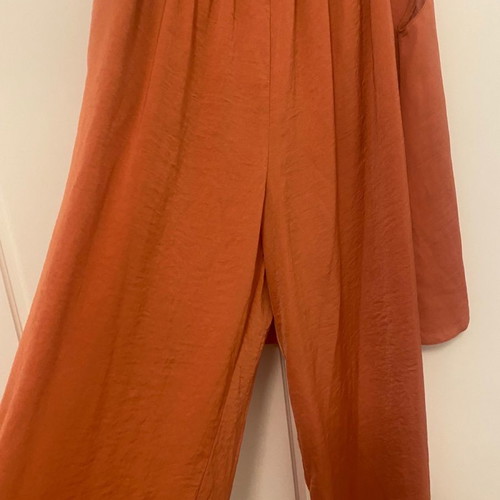 Moutaki satin fabric set S/M new
