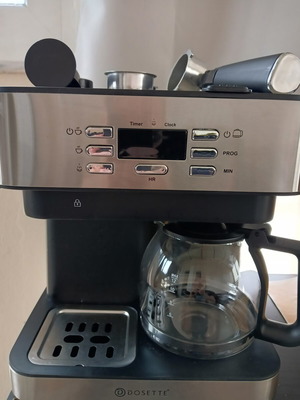Dosette D2502 3-in-1 coffee maker like new, espresso and filter