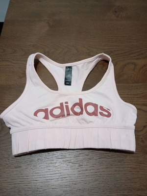 Αθλητικό μπουστάκι Adidas σε παλ ροζ σαν καινούργιο