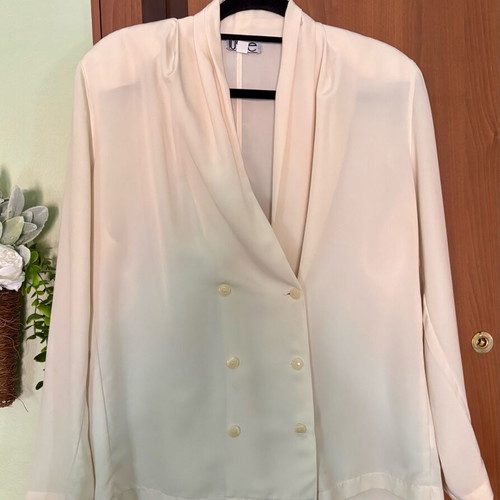 Lussile wrap shirt used, white, size L
