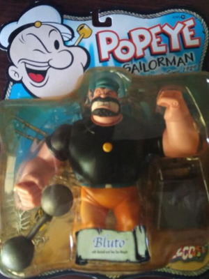 Popeye Bluto figure with articulated limbs new