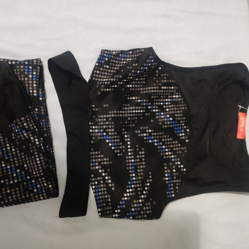 Pink Woman sports set size S like new, black and grey