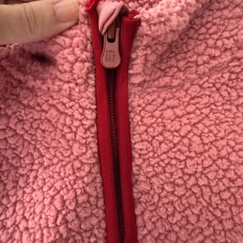 Gap fleece sweatshirt for girl 5 years pink like new, warm