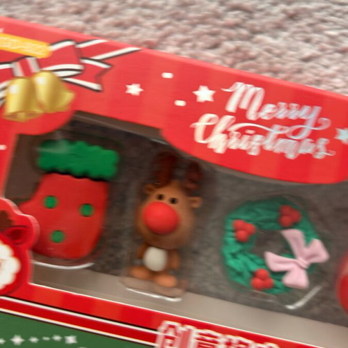 Christmas erasers new in box
