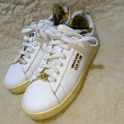 Versace Jeans Couture white sneakers used, size 40/41