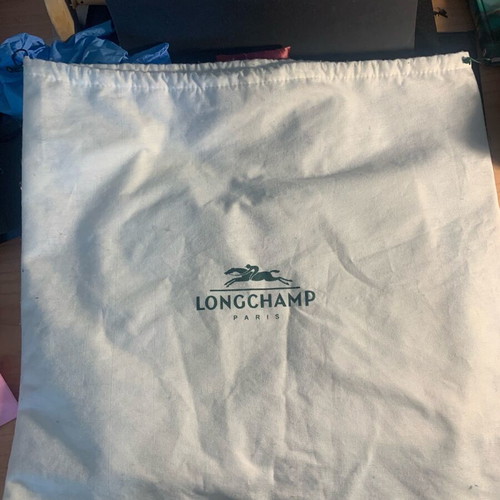 Longchamp Cotton Storage Bag for Bags like new, white
